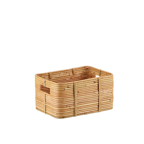 The Container Store Reeded Rattan Bin