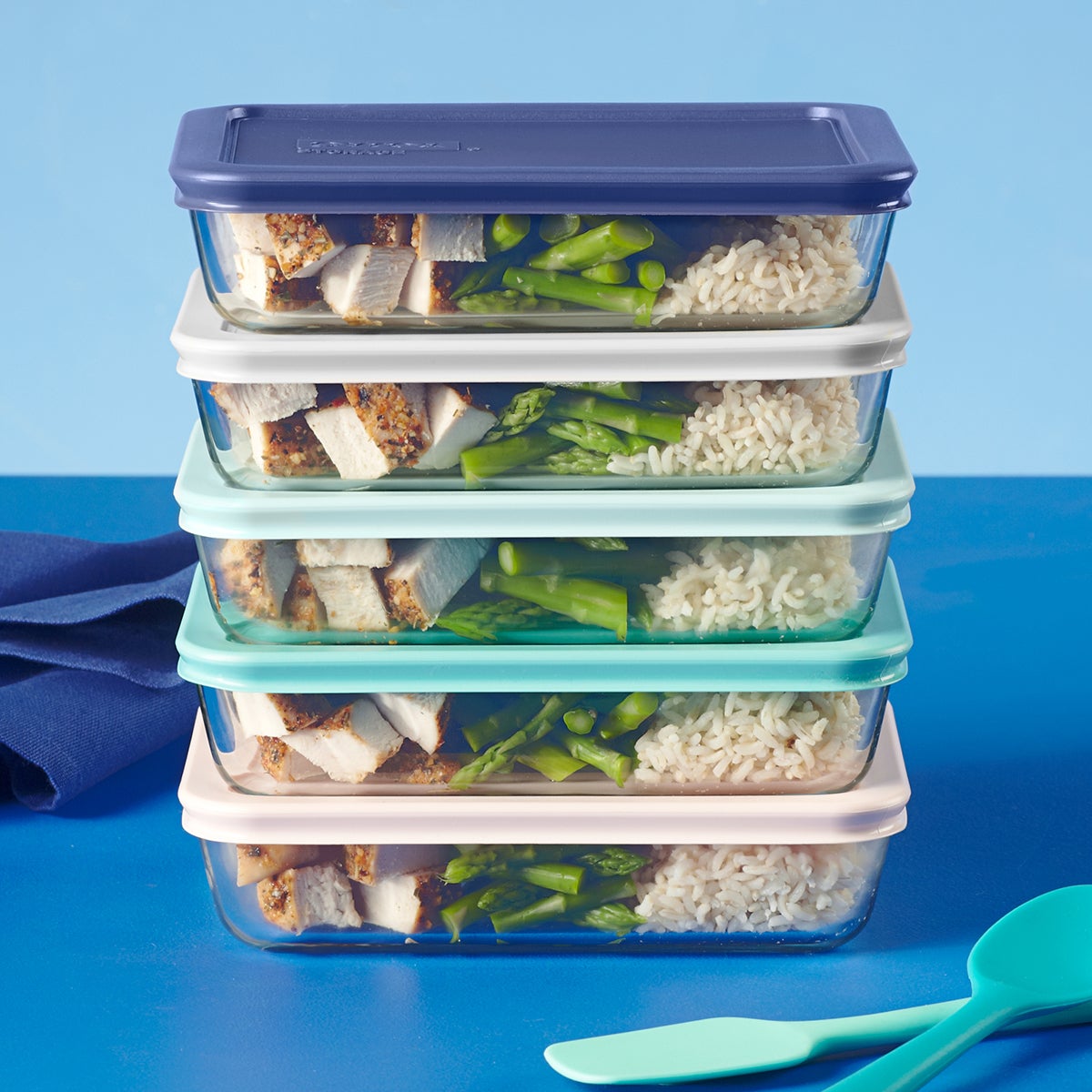 Pyrex Simply Store Glass Food Storage Meal Plan Set - Thumbnail 2