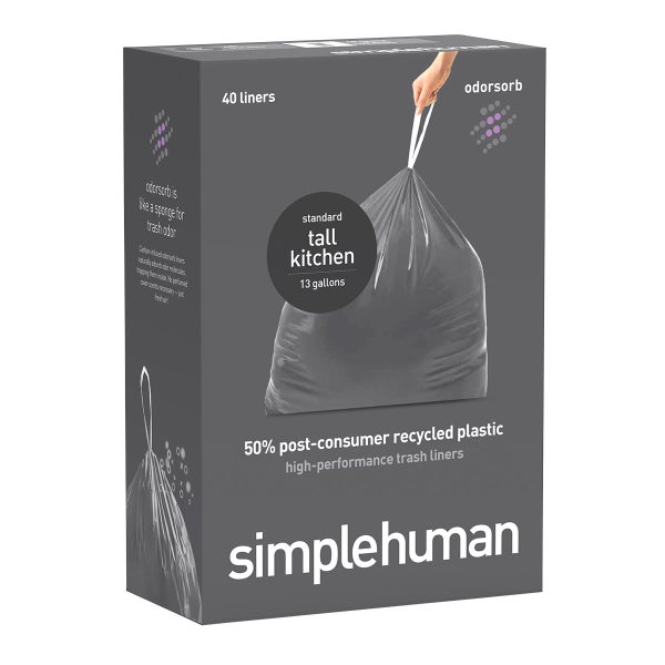 simplehuman 13 odorsorb Tall Kitchen Trash Bags