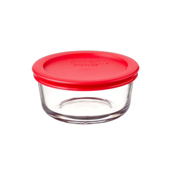 Pyrex Round Storage Plus Glass Food Container | The Container Store
