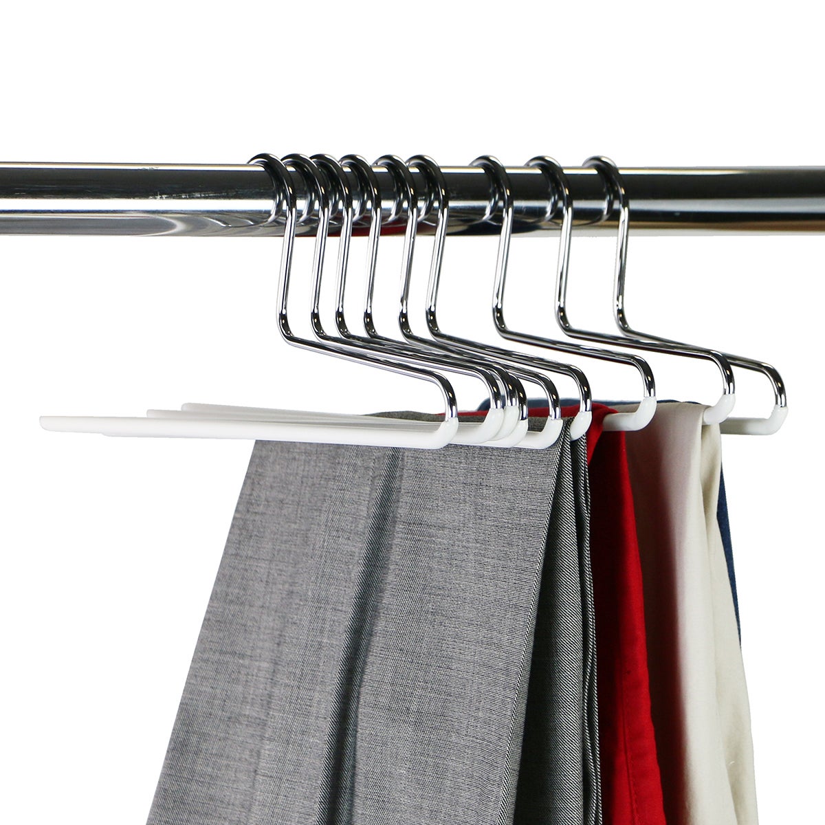 Mawa Non-Slip Steel Single Bar Pant Hanger