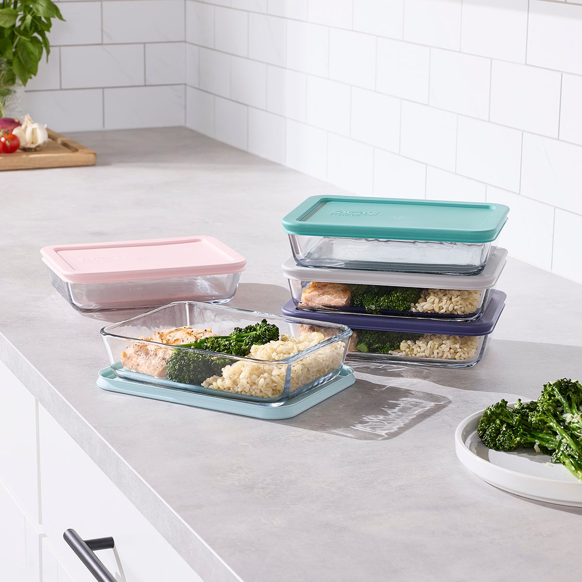 Pyrex Simply Store Glass Food Storage Meal Plan Set - Thumbnail 4