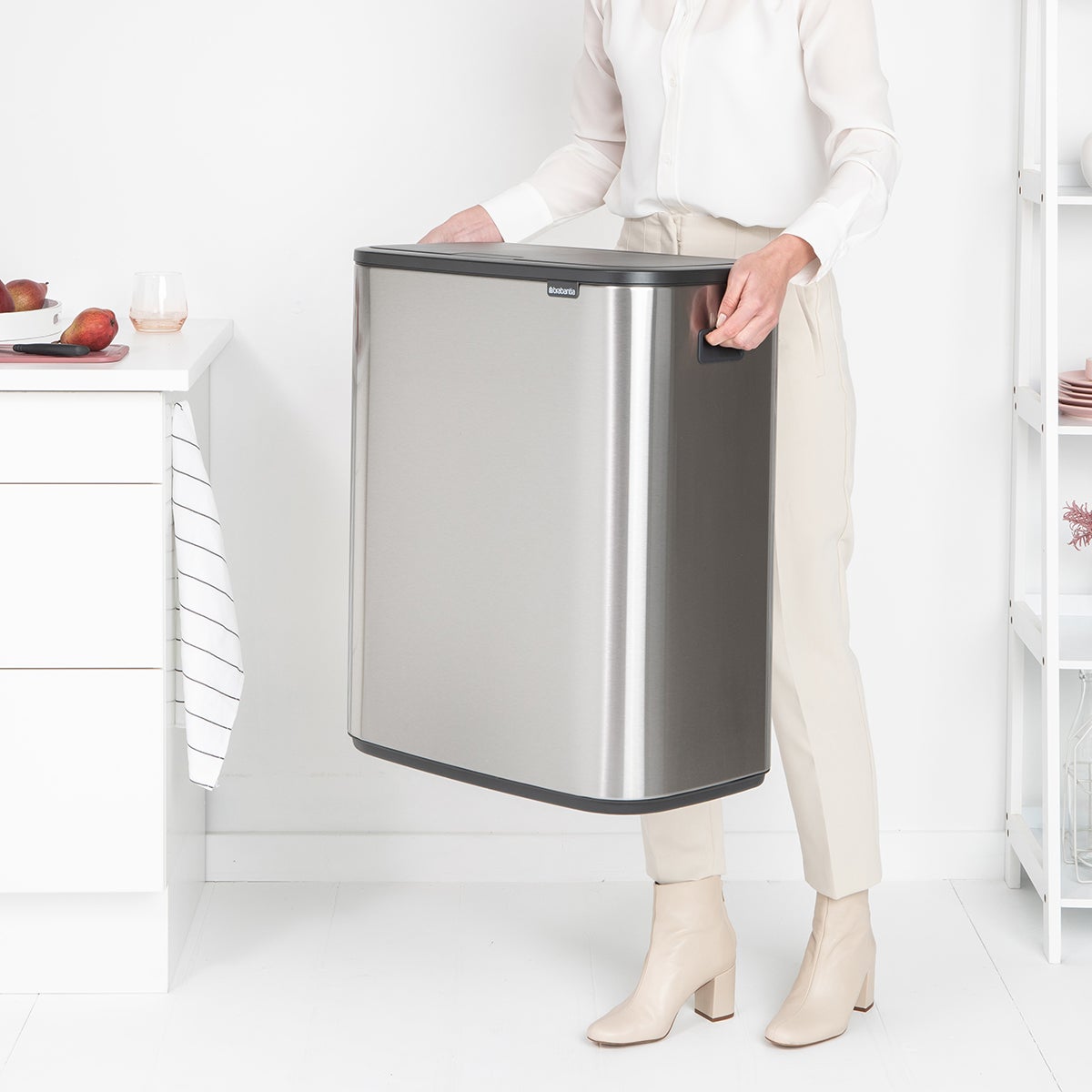 Brabantia Bo Touch Top Single Compartment Bins | The Container Store