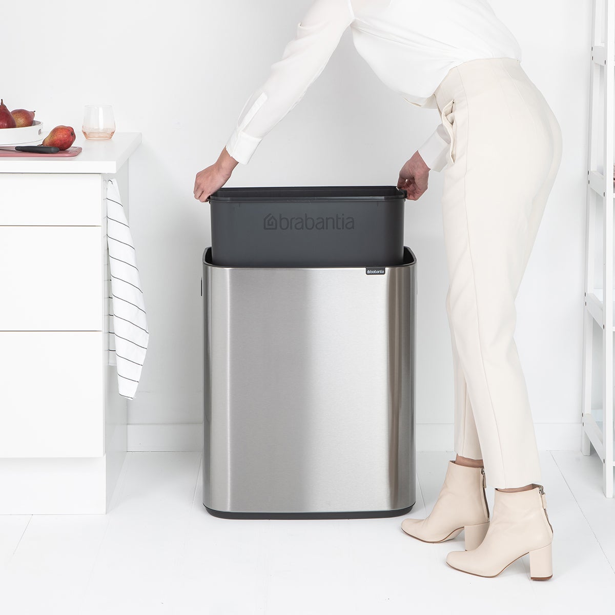 Brabantia Bo Touch Top Single Compartment Bins | The Container Store
