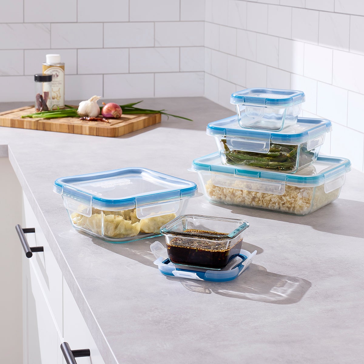 Snapware Total Solutions Glass Food Storage Container Set - Thumbnail 2