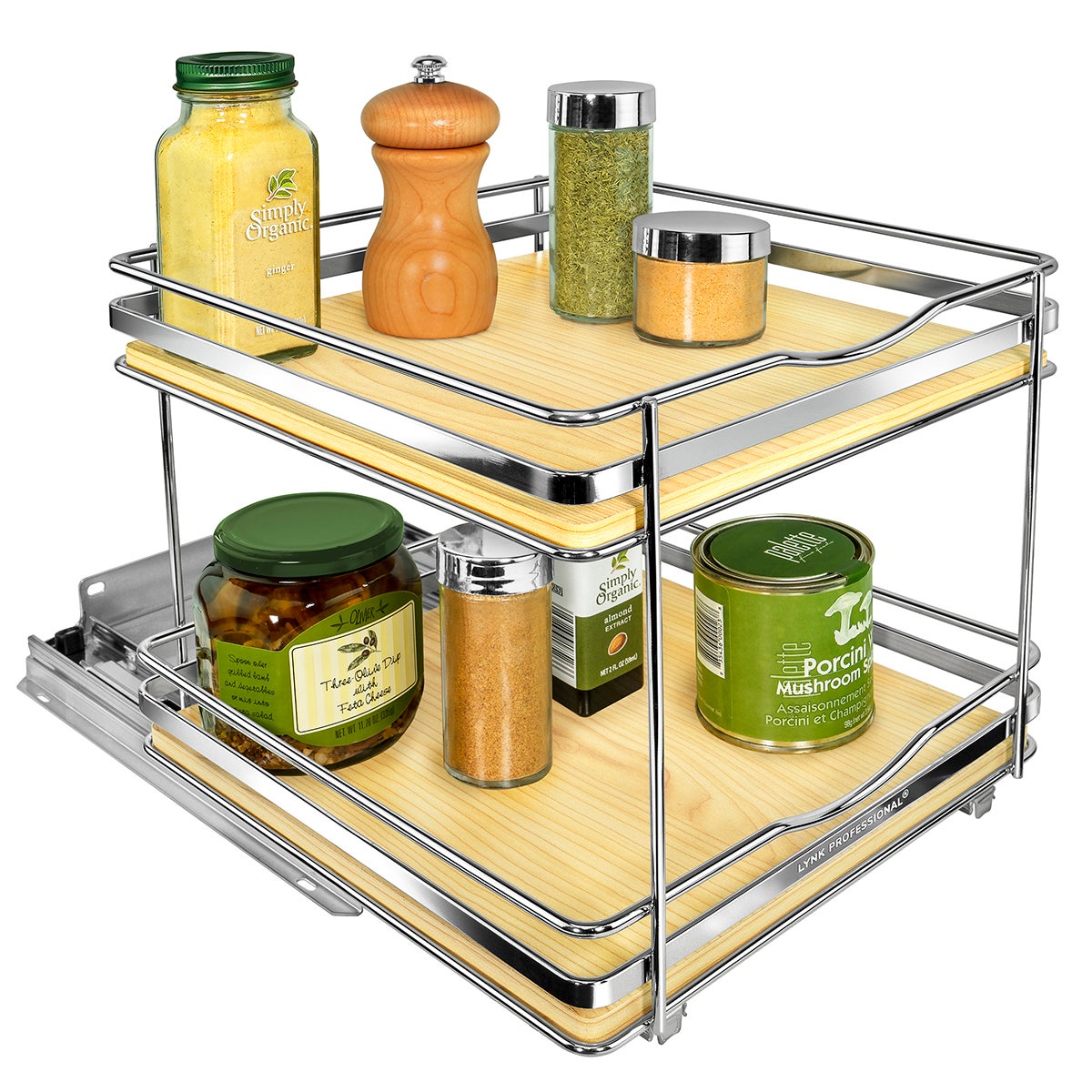 Lynk Professional Elite 2-Tier Slide-Out Spice Rack