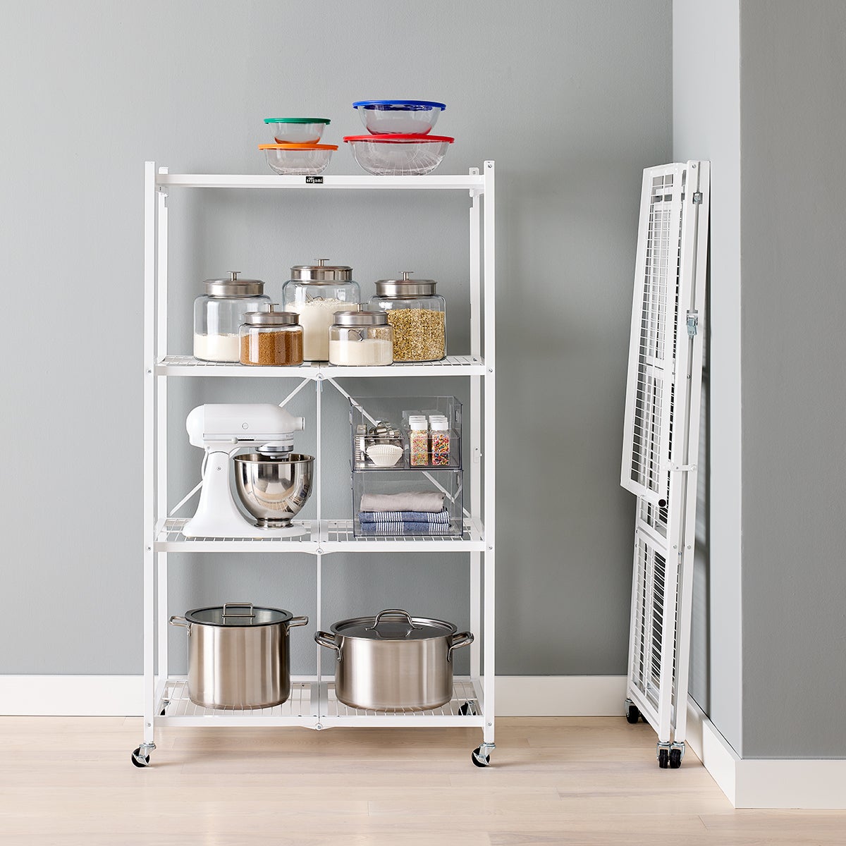 Origami 4-Shelf Folding Rack | The Container Store