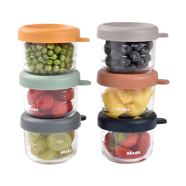 BEABA Glass Baby Food Jars Set of 6