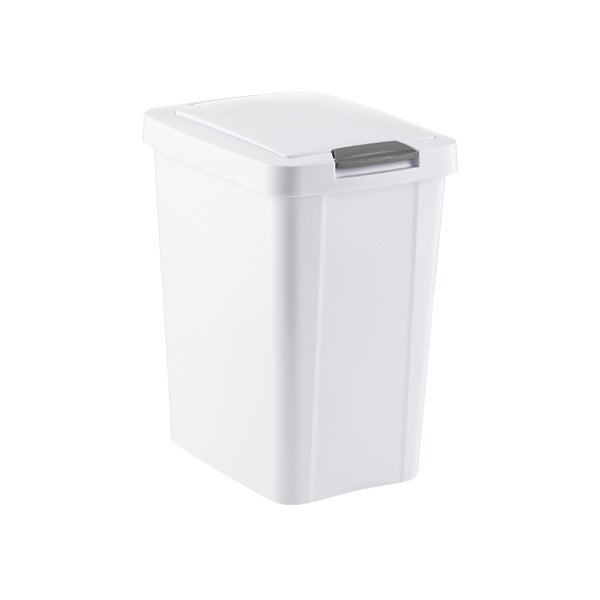Sterilite White Touch-Top Trash Cans The Container Store