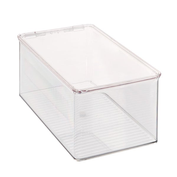Hinged-Lid Stackable Shoe Boxes