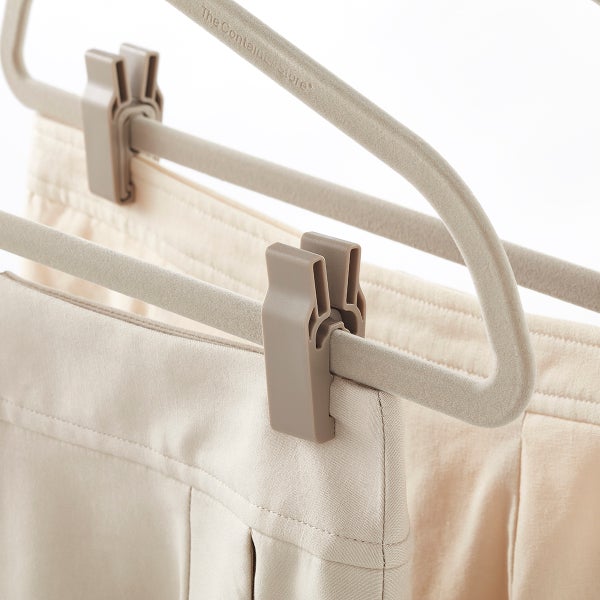 The Container Store  Taupe Pant/Skirt Hanger Clips