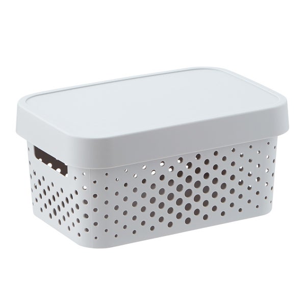Curver Infinity Small Plastic Storage Boxes with Lids