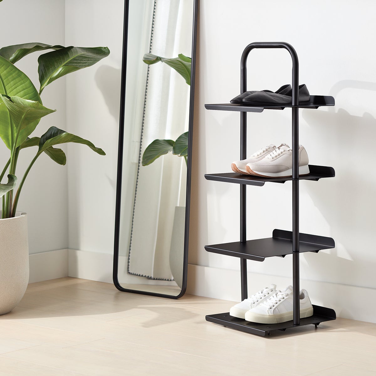 The Container Store Tiered Metal Racks