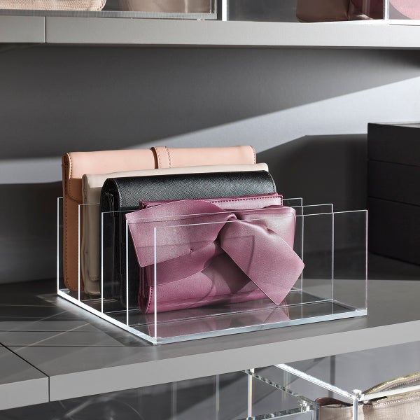Acrylic 4-Section Purse Storage Organizer