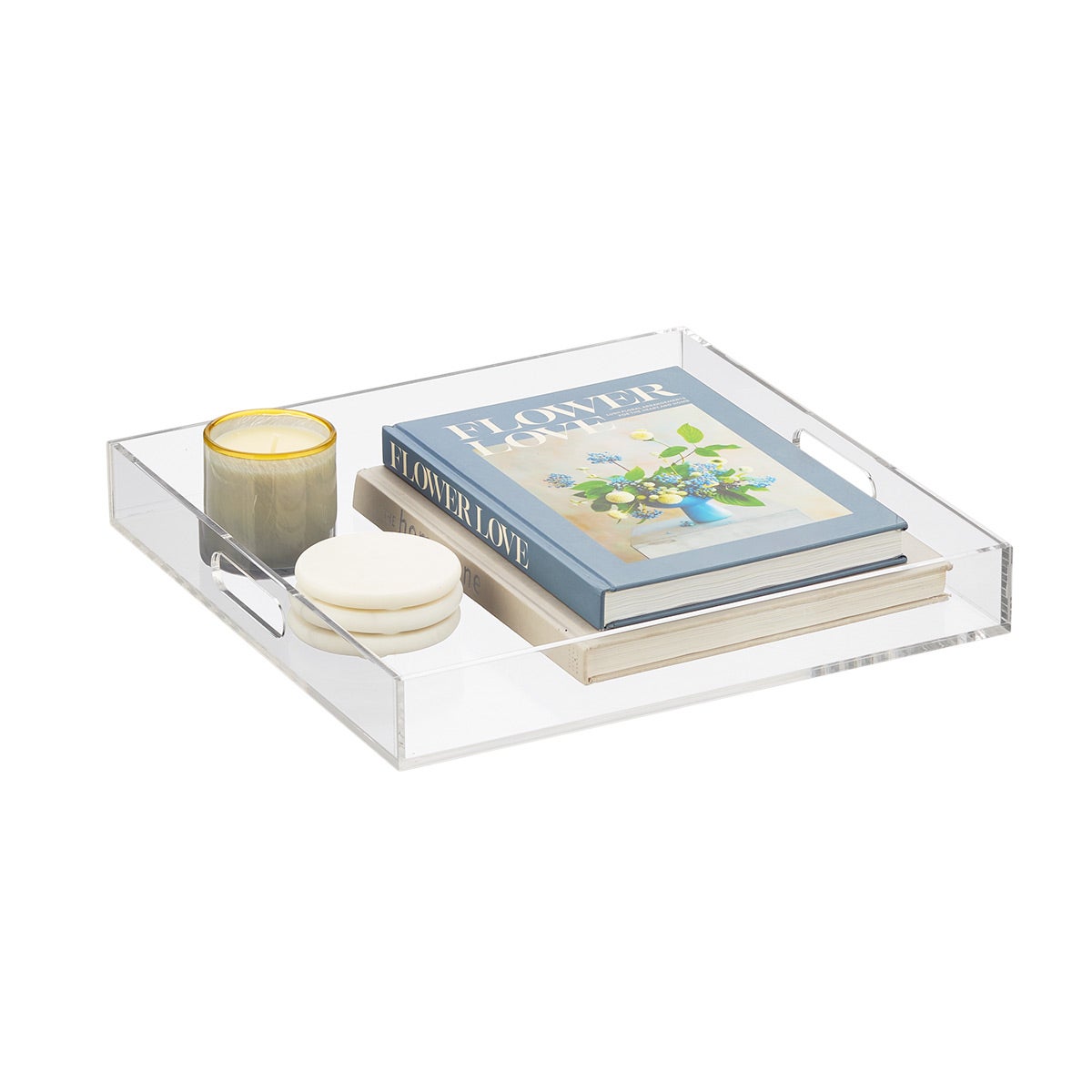 The Container Store Luxe Acrylic Square Tray