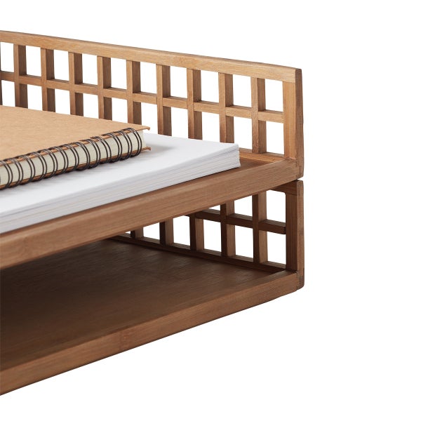 The Container Store Shoji Bamboo Letter Tray
