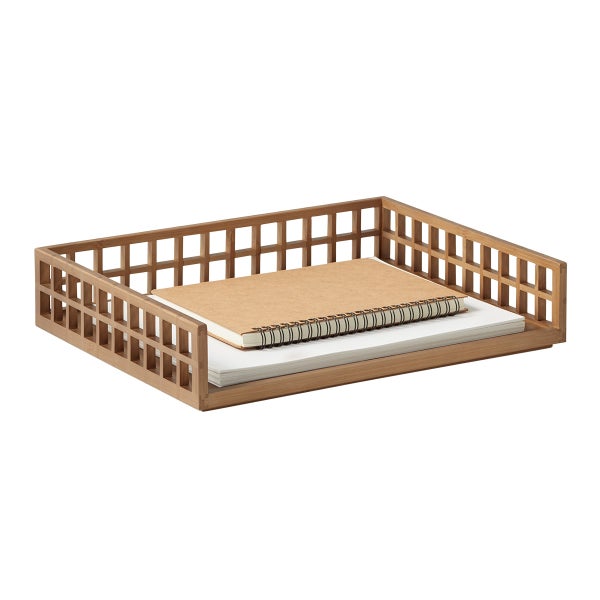 The Container Store Shoji Bamboo Letter Tray