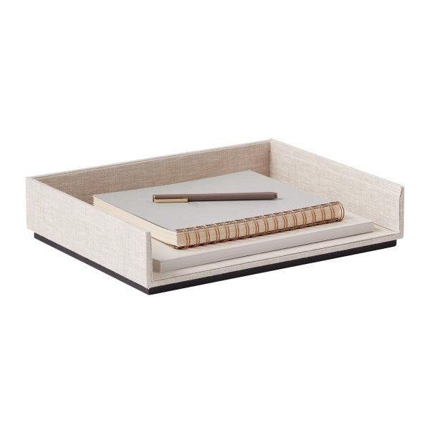 Marie Kondo Harmony Linen Landscape Stacking Letter Tray