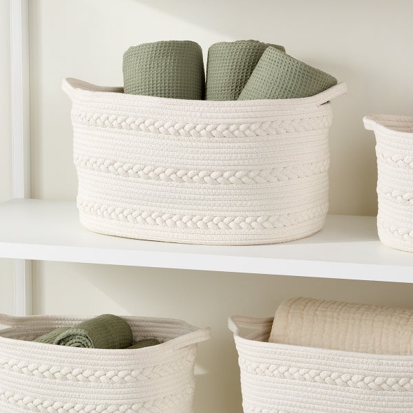 The Container Store Piper Braided Rope Bin