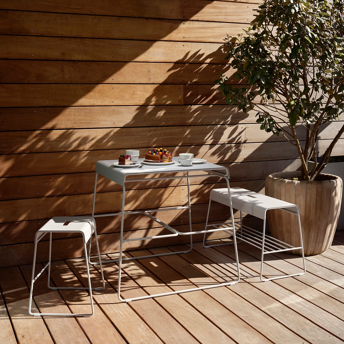 Zone Denmark A-Bench Outdoor Bench | The Container Store