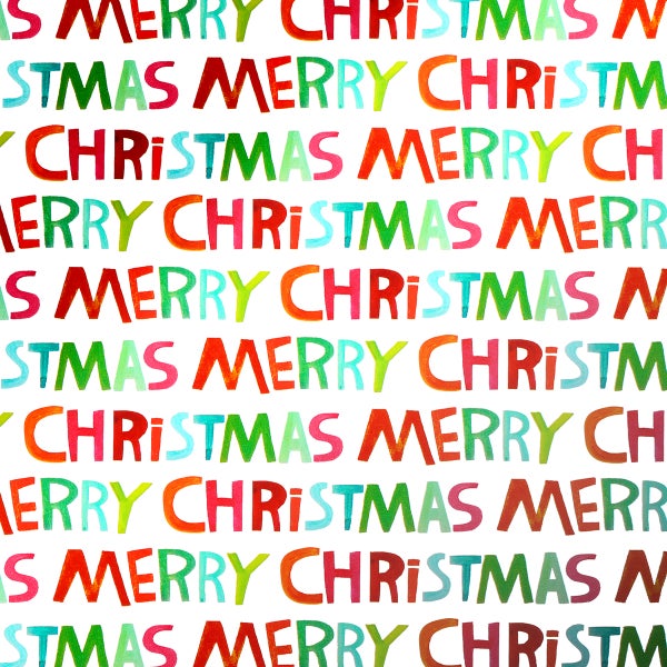 Design Design Festive Brights Type Wrapping Paper