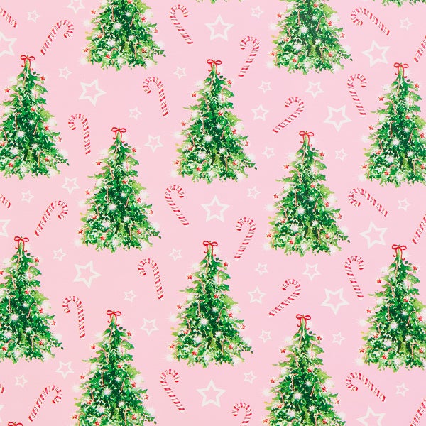 Christmas Candy Canes Wrapping Paper