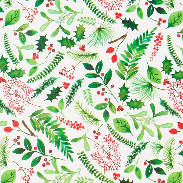 Christmas Greenery Wrapping Paper