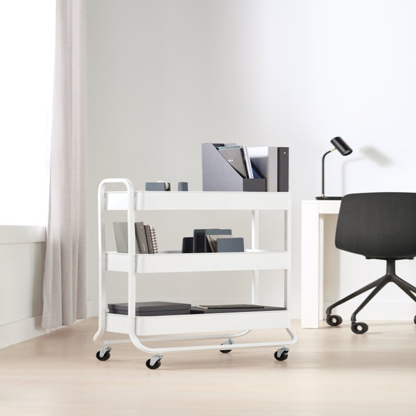 The Container Store Large 3-Tier Rolling Cart