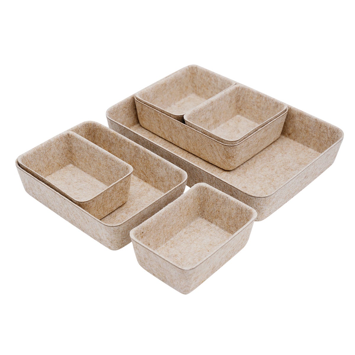 Welaxy Felt Drawer Organizers Pkg/7 | The Container Store