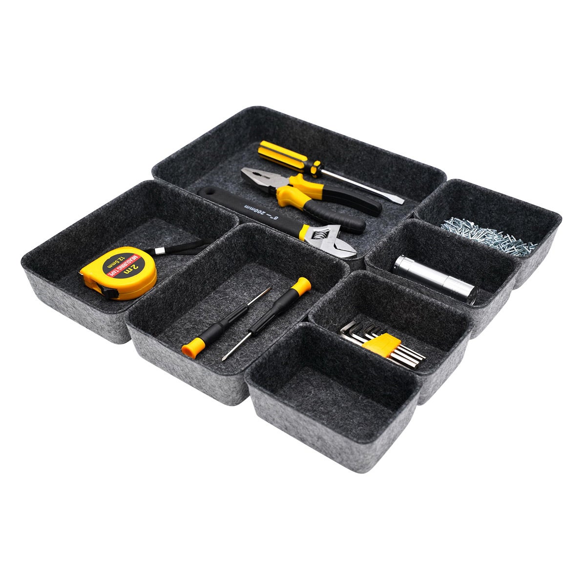 Welaxy Felt Drawer Organizers Pkg/7 | The Container Store