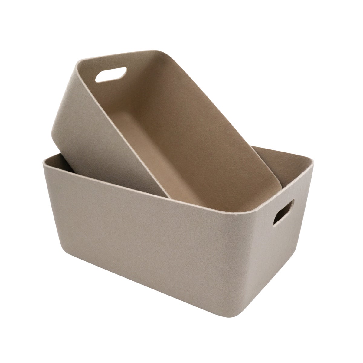 Welaxy Felt Storage Basket With Handles Set of 2 | The Container Store