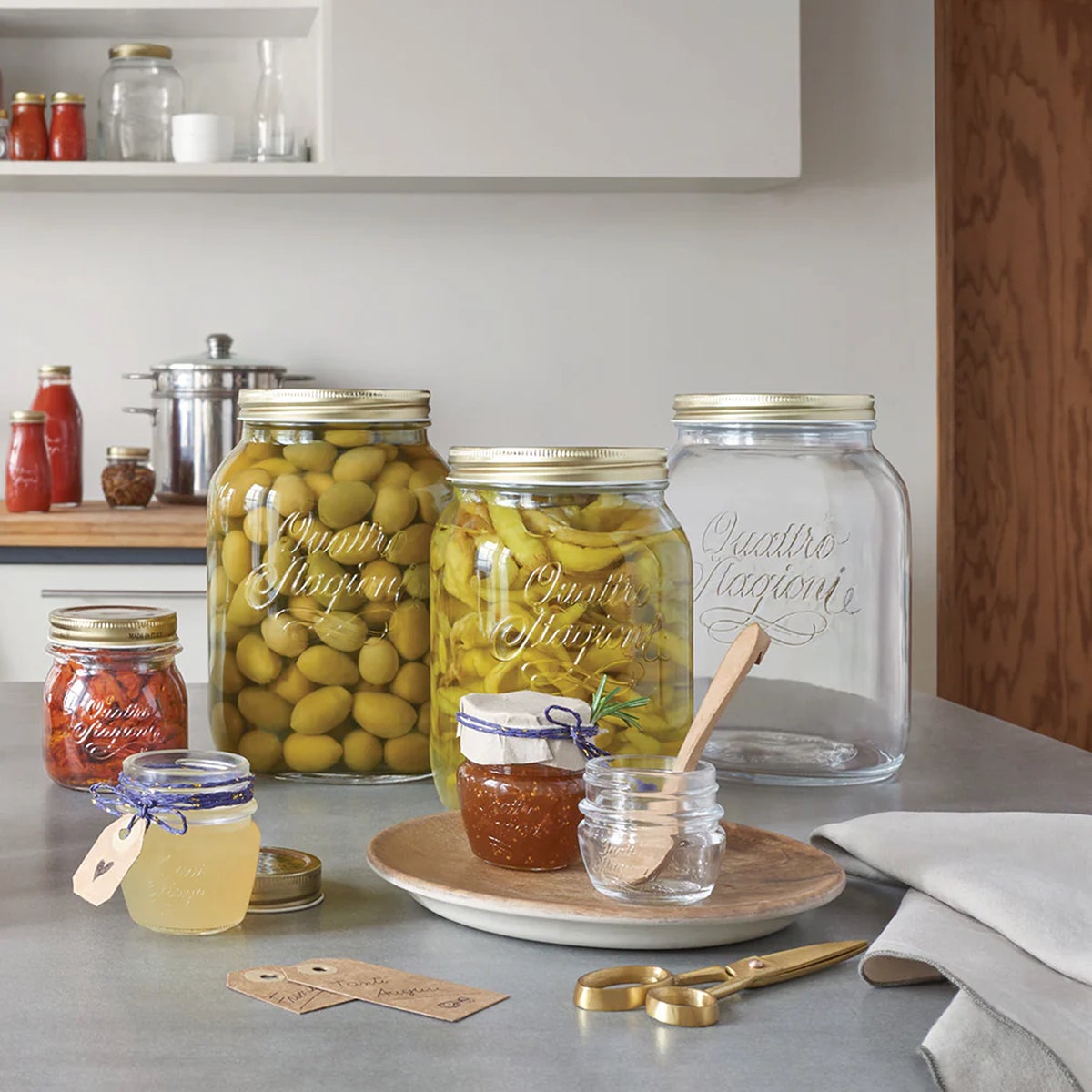 Quattro Stagioni Glass Canning Jars | The Container Store