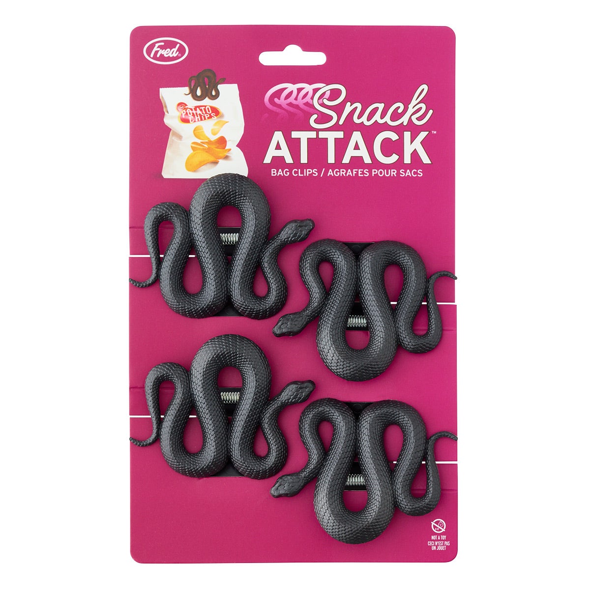 Sssnack Attack - Snake Bag Clips