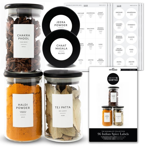 Savvy & Sorted Spice Labels