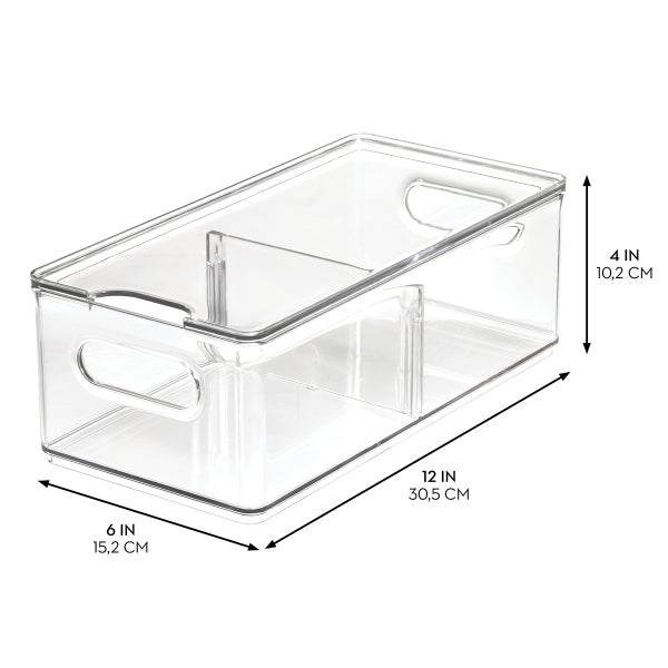 The Home Edit Large Divided Fridge Bin