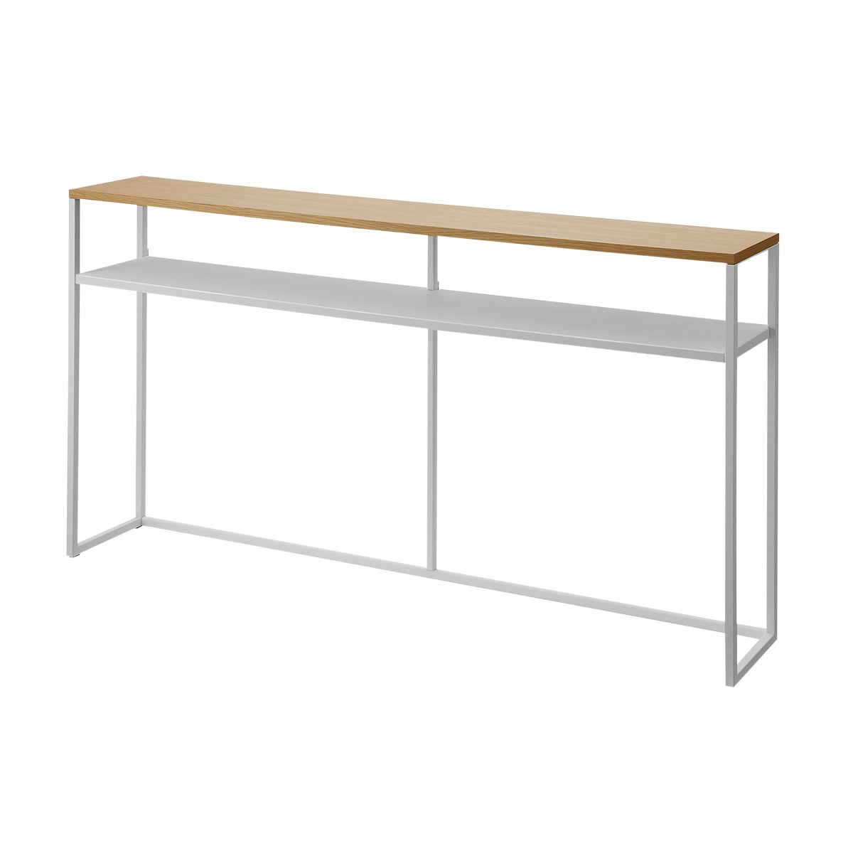 Yamazaki Long Console Table with Shelf | The Container Store
