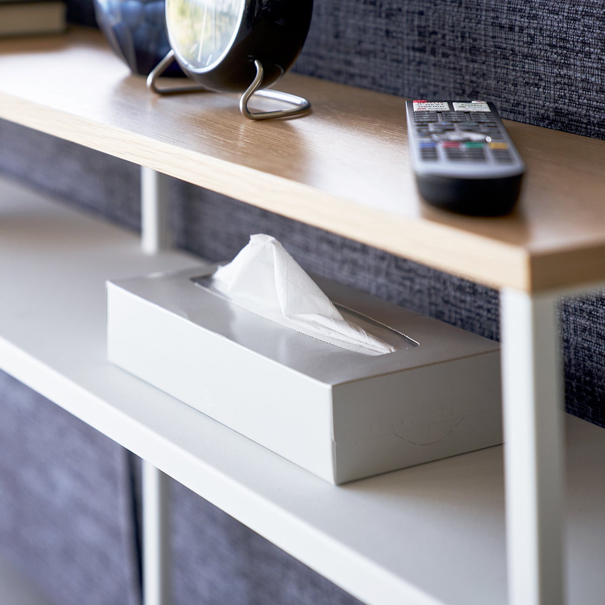 Yamazaki Long Console Table with Shelf | The Container Store