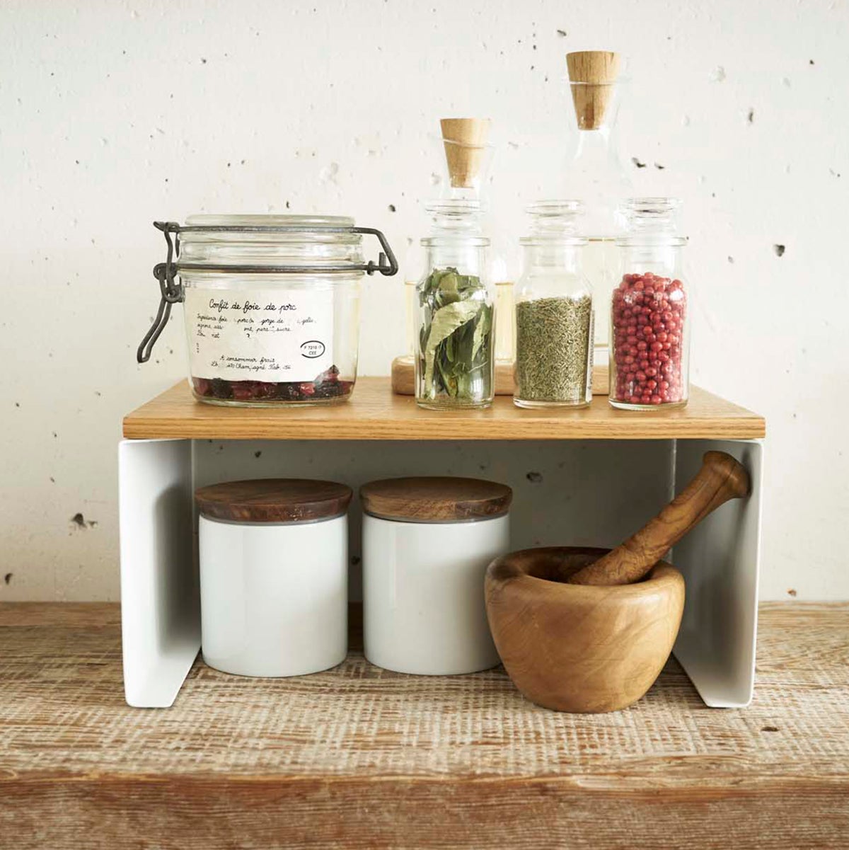 Tosca Wood Top Stackable Kitchen Rack