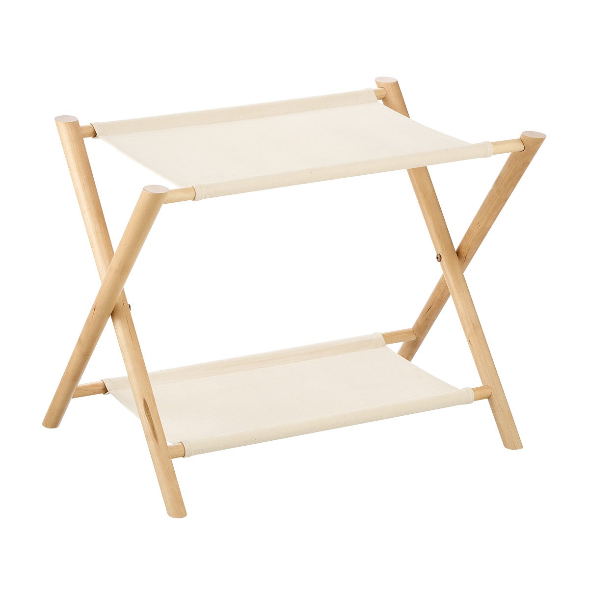 The Container Store Hagen Birch Luggage Rack | The Container Store