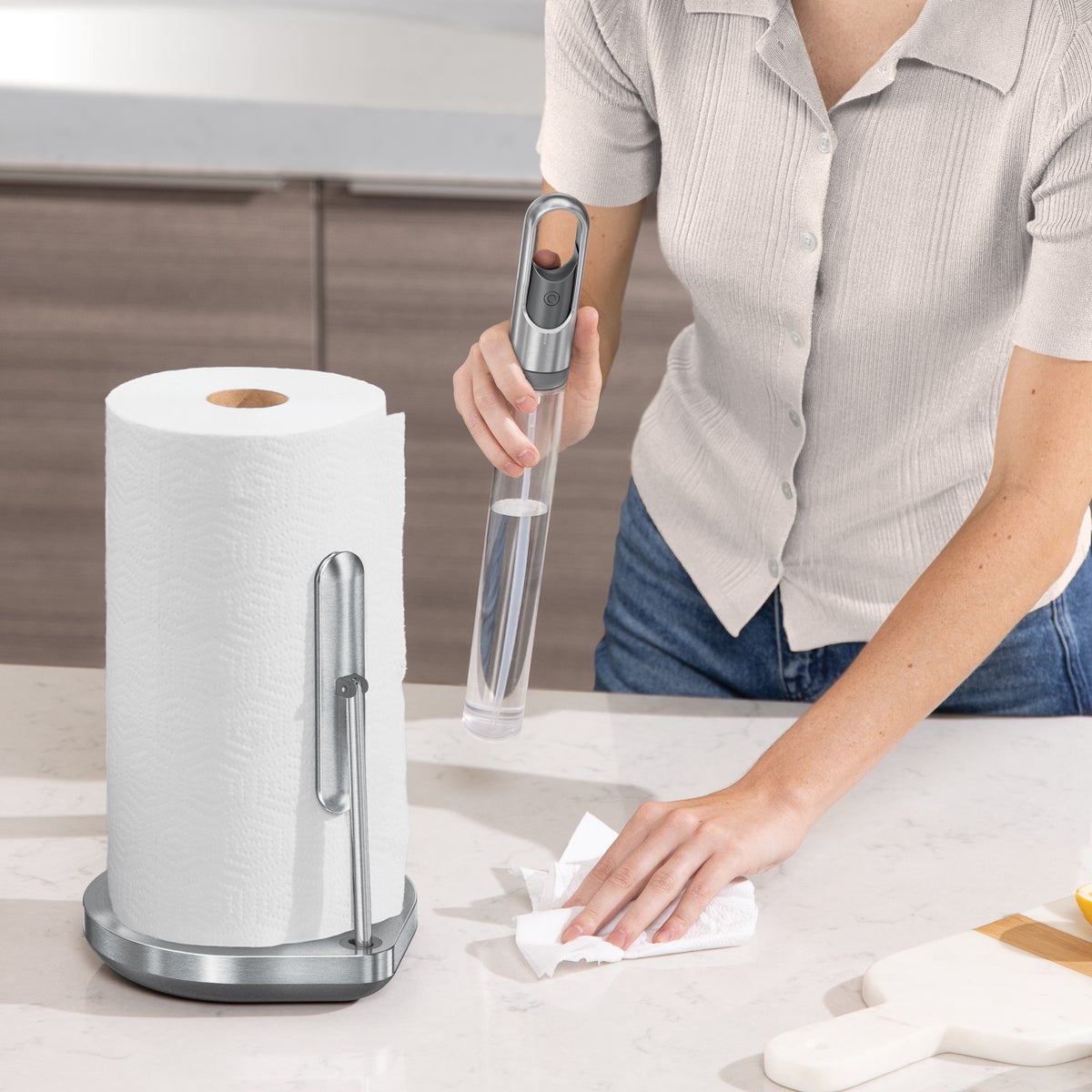 simplehuman Paper Towel Pump | The Container Store