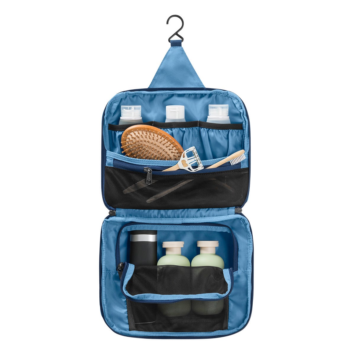 hanging travel toiletry bag Medium Foldable so you know itll survive any airlines checked luggage experience Multi-pocket Hanging Toiletry Kit. Wholesale