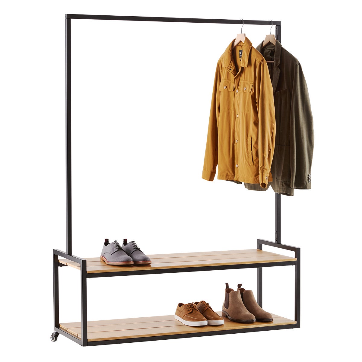 The Container Store Garment Rack with Wheels | The Container Store