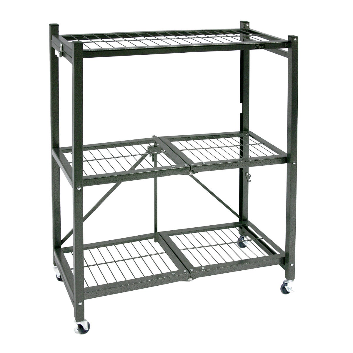 Origami 3 Tier Shelves with Wheel | The Container Store