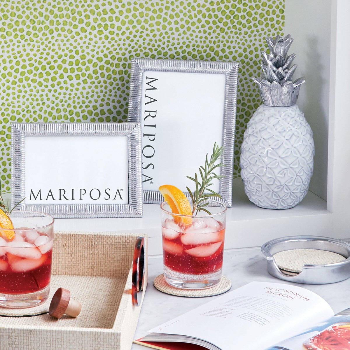 Mariposa Faux Grasscloth Coaster - Thumbnail 5