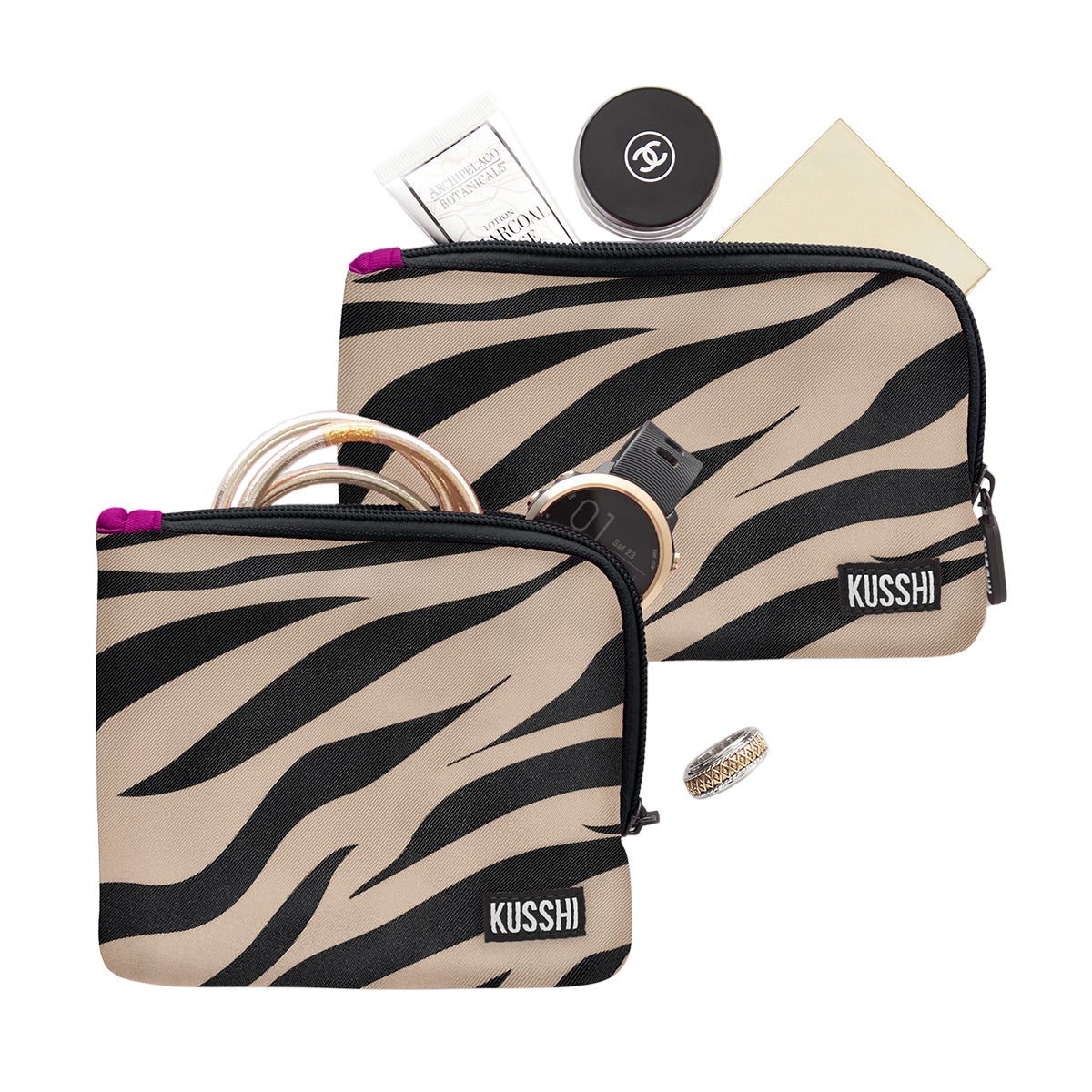 KUSSHI On-The-Go Pouch Set | The Container Store