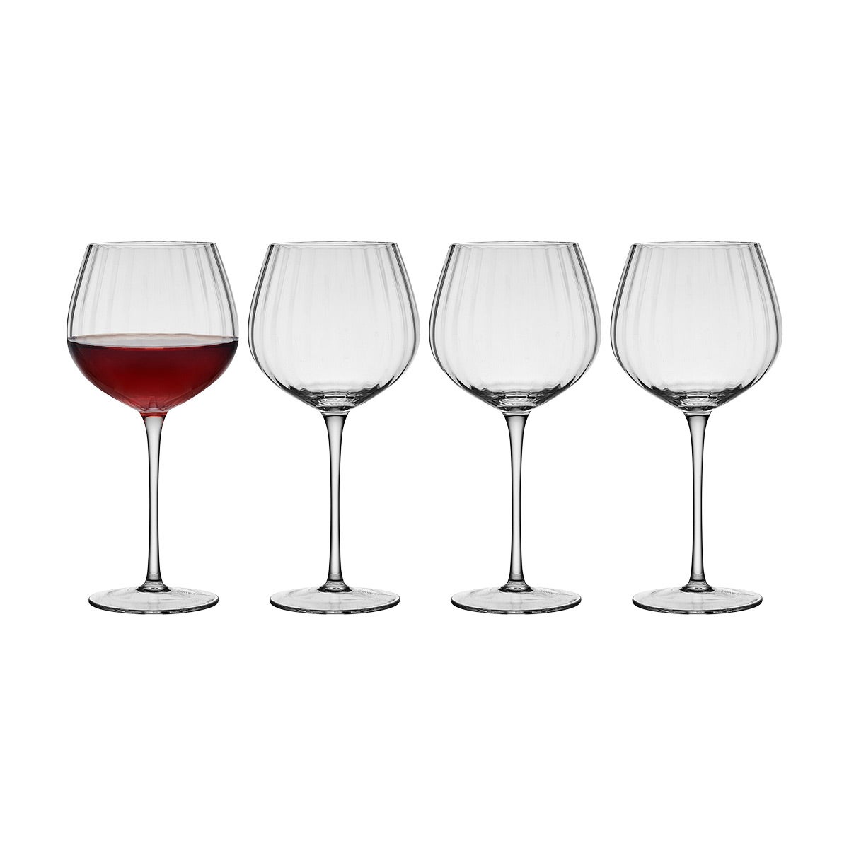 Mikasa 19 oz. Optic Red Wine Glass Set of 4 | The Container Store