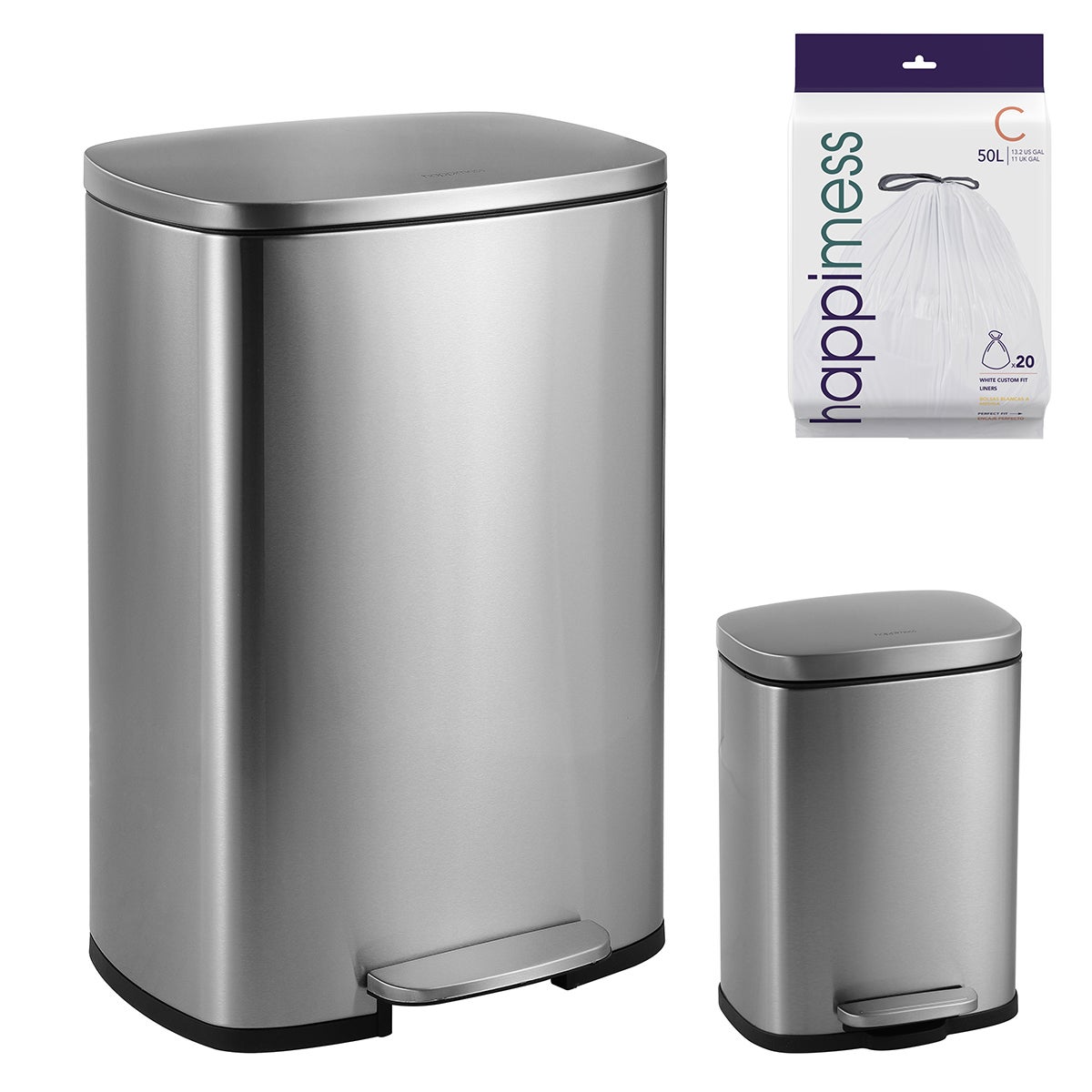Happimess Connor Rectangular Trash Can | The Container Store