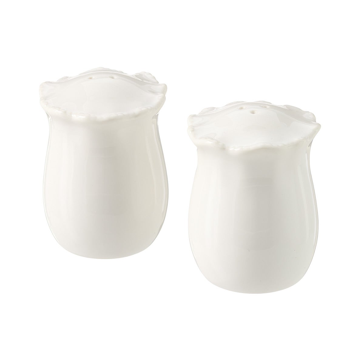 Wavy Beaded Salt Pepper Set | The Container Store