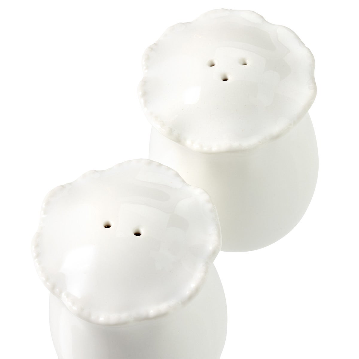 Wavy Beaded Salt Pepper Set | The Container Store