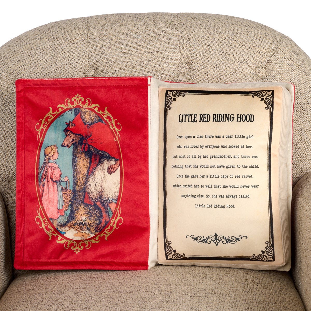Little Red Riding Hood Book Halloween PIllow | The Container Store